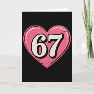 67 Valentijnsdag Shirt 6 7 Meme Grappig 67 Harten  Kaart