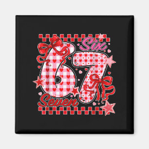 67 Valentijnsdag Zes Zeven Schattig Liefde Valenti Magneet