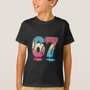 67 Verkoop Ijs Drip Meme Zes Zeven Gen Alpha Fu T-shirt