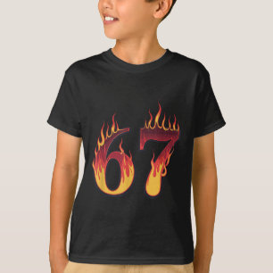 67 Vlammen Grappige Zes Zeven Gen Alpha Meme Taal T-shirt