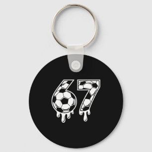 67 Voetbal Ijs Drip Gen Alpha Zes Zeven Meme Sleutelhanger