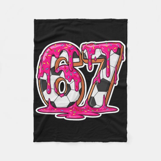 67 Voetbal IJsdrip Hersenrot Meme _1 Fleece Deken (Voorkant)
