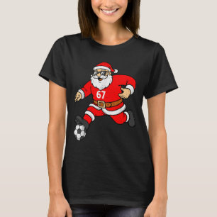 67 Voetbal Kerstman Zes Zeven Meme Kerst Srt Manne T-shirt