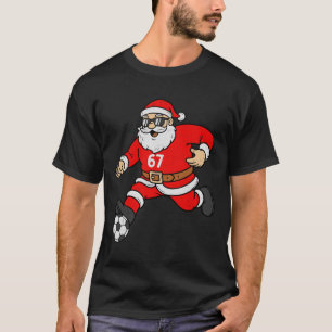 67 Voetbal Sinterklaas Zes Zeven Meme Kerst Sport T-shirt