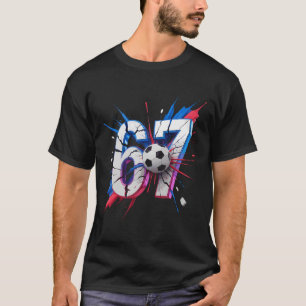 67 Voetbal Smash Nummer Zeventig Zevens Impact Ver T-shirt