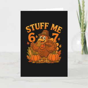 67 Vul mijn Thanksgivingkalkoen Kaart