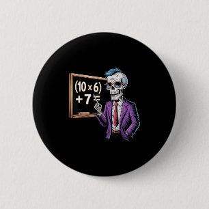 67 Wiskundeleraar Meme Brainrot Zes Zeven Hallowee Ronde Button 5,7 Cm