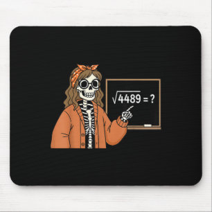 67 Wiskundeleraar Skelet Halloween Root 4489 Wanor Muismat