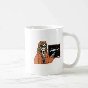 67 Wiskundeleraar Skelet Halloween Wortel 4489 Rom Koffiemok