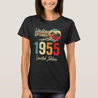 67 Yr Old Vintage September 1955  67th T-shirt