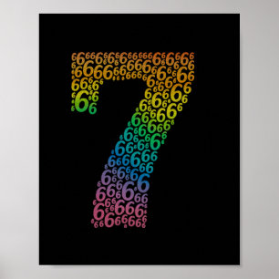 67 Zesenzestig Halloween Kostuum Regenboog Grappig Poster