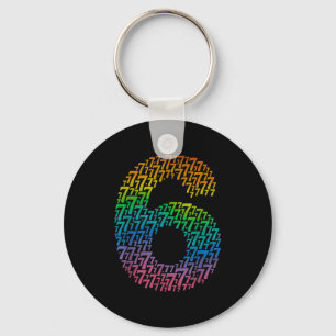 67 Zesenzestig Halloween Kostuum Regenboog Grappig Sleutelhanger