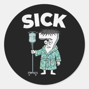 67 Zieke Zeven Zes 6 7 Meme Ronde Sticker