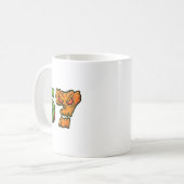 67 Zombie Pumpkin Six Seven Halloween Meme Costume Koffiemok (Voorkant links)