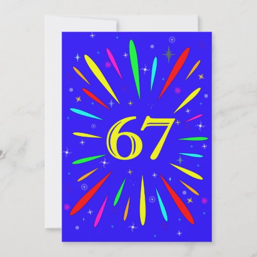 67e aanloopexplosie kaart (Voorkant)