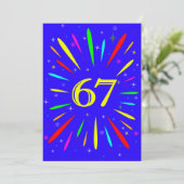 67e anniversaire Fête Invitation Explosion (Debout devant)