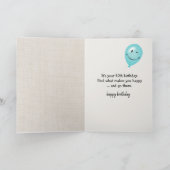 67e geboortedag ballonnen en kat van tabletten kaart (Binnen)