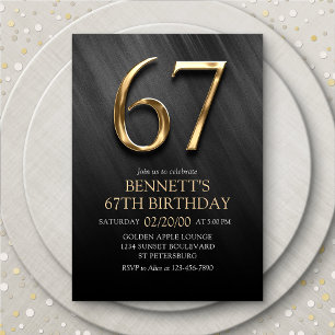 67e Invitation d'anniversaire