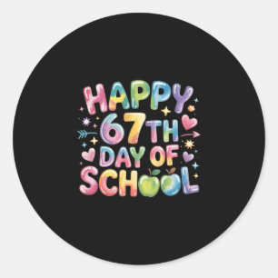 67e schooldag Funny 67 Meme Leraar Ronde Sticker