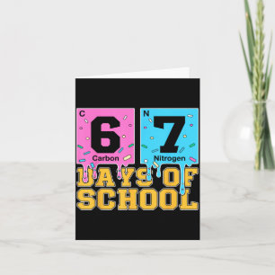 67e schooldag kinderen grappig meme zes zeven peri kaart