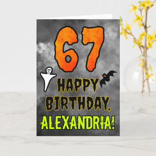 67e verjaardag: Eerie Halloween Theme + Aangepaste Kaart
