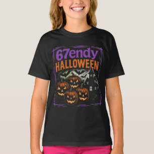67endy Halloween Bootleg Retro Spooky Design T-shirt