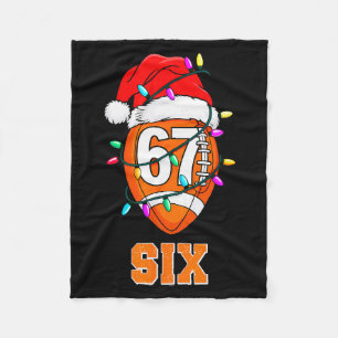 67endy Kerst Voetbal – Zes & Zeven Overeenkome Fleece Deken