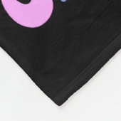 67th Day Of School Funny 6 7 Teachers Students Mem Fleece Deken (Hoek)