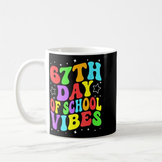67th Day Of School Vibes Koffiemok (Links)