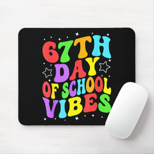 67th Day Of School Vibes Muismat (Met muis)