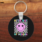 67th Day Of School Vibes Smile Face 67 Six Seven M Sleutelhanger (Voorkant)
