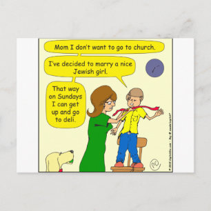 682 marry a jewish girl cartoon briefkaart