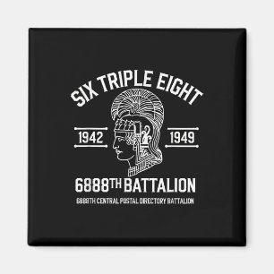 6888th Central Postal Directory Battalion 6 Triple Magneet