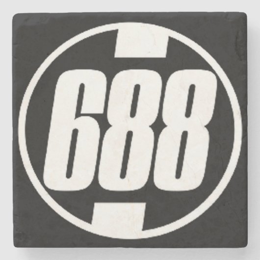 688, Midtown Atlanta Marble Stone Onderzetter (Voorkant)