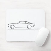 68 Camaro Hard Top BLK Muismat (Met muis)