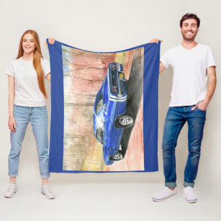 68 Dodge-oplader achterste Uitzicht rugleuning Fleece Deken