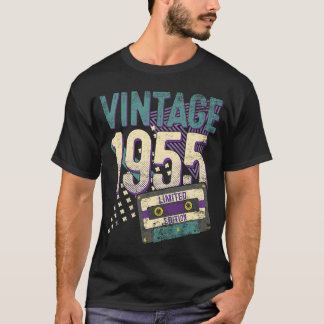 68 jaar oude Vintage 1955 68e verjaardag T-shirt