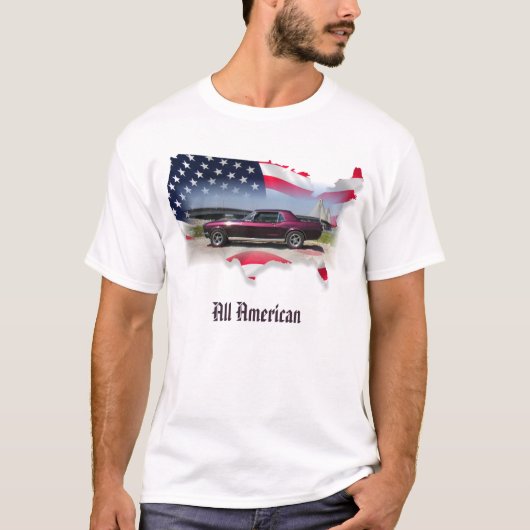 68 Mustang Coupe All American T-shirt (Voorkant)