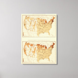 68 Natives Canada 1900 Canvas Afdruk