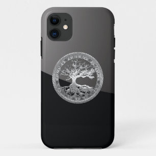 [68] Zilveren Keltische levensboom iPhone 11 Hoesje