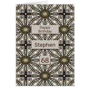 68e anniversaire Abstrait Mandala Design