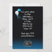 68e anniversaire Invitation de fête (Dos)