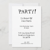 68e invitation à la fête avec une foule d'acclamat (Dos)