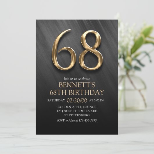 68e Invitation d'anniversaire (Debout devant)