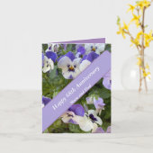 68e Jubileum bewerkbaar Kaart (Gele Bloem)