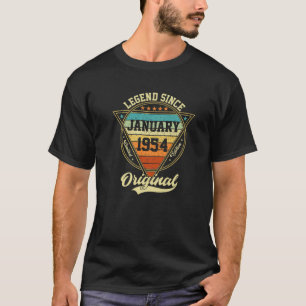 68e verjaardag Legende sinds december 1954 68 jaar T-shirt