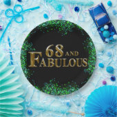 68e verjaardag papieren bordje (Feest)