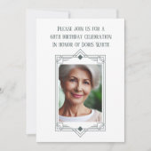 68e verjaardagsfeest Custom Photo Lijst Kaart (Voorkant)