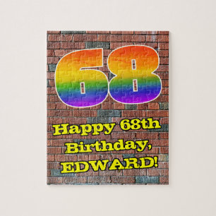 68ste verjaardag: Fun Graffiti-geïnspireerde regen Legpuzzel