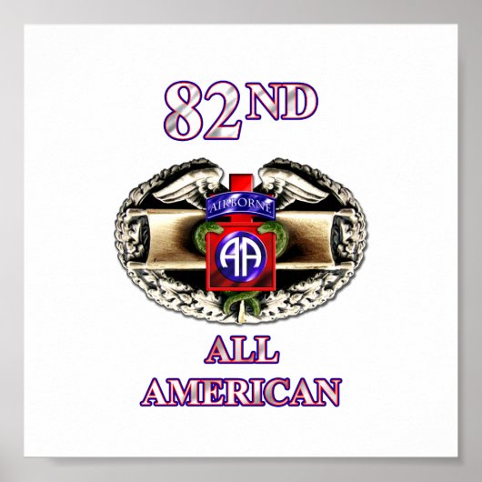 68W 82e Airborne Division Poster (Voorkant)
